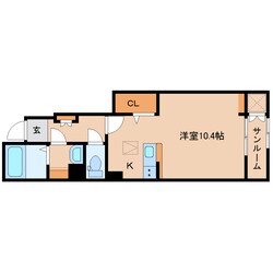 志都美駅 徒歩2分 1階の物件間取画像